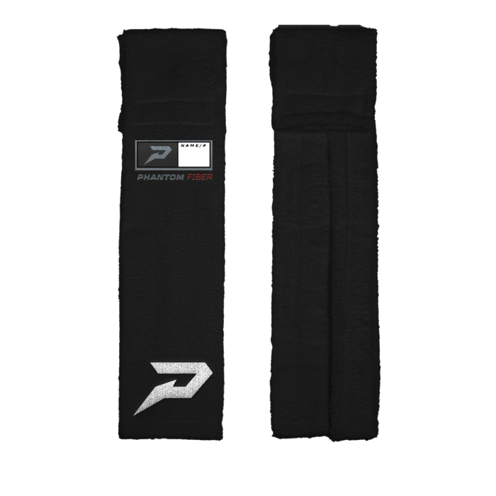 Black 'Phantom Fiber' Extra Long QB Towel by Phenom Elite