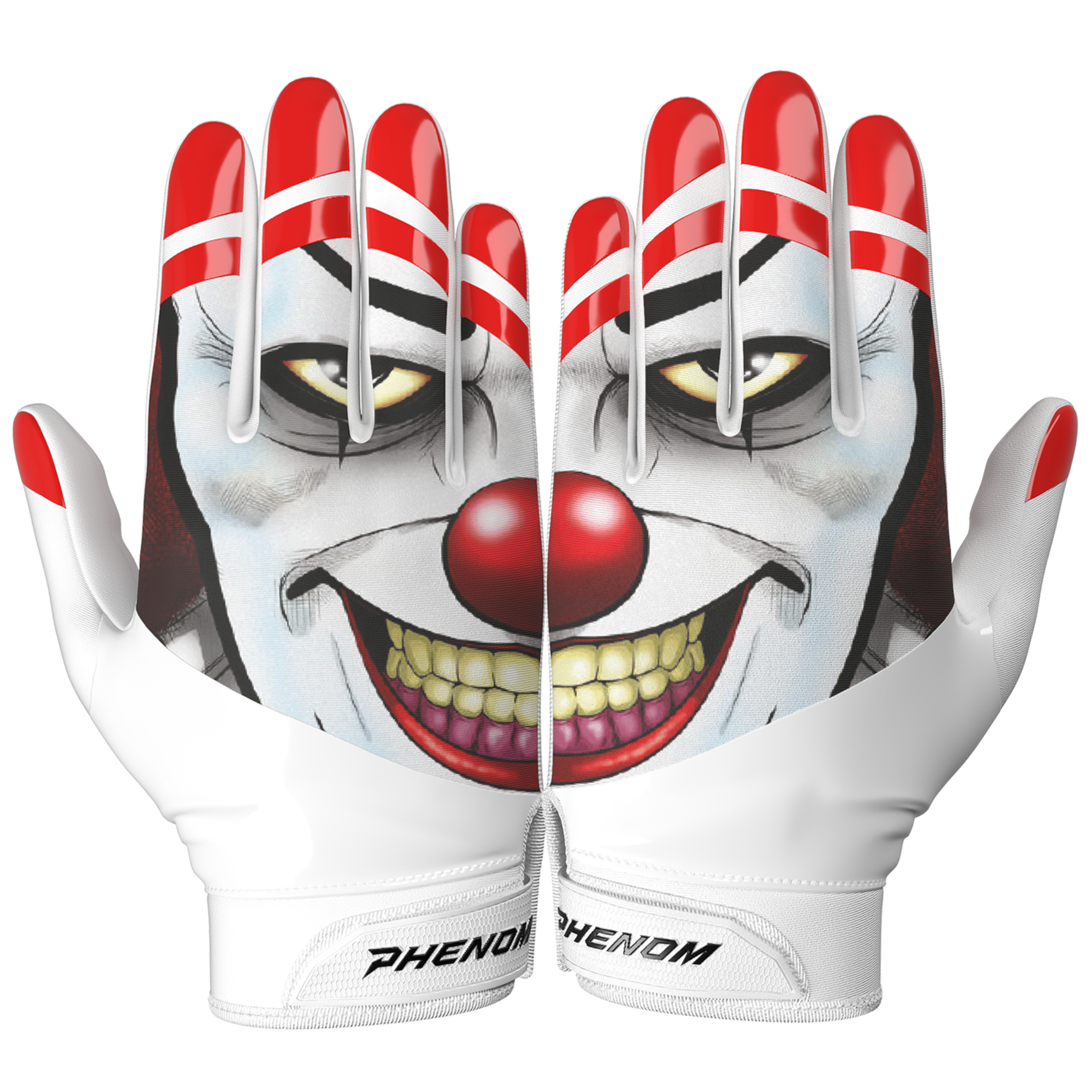 clowns in lions football helmet Clown Football Gloves