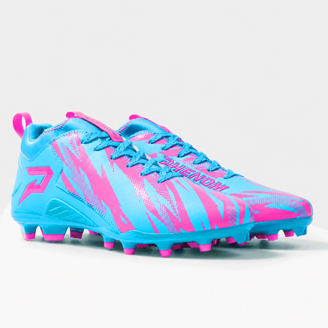 Cotton Candy Football Cleats Quantum Speed 2.0 by Phenom Elite