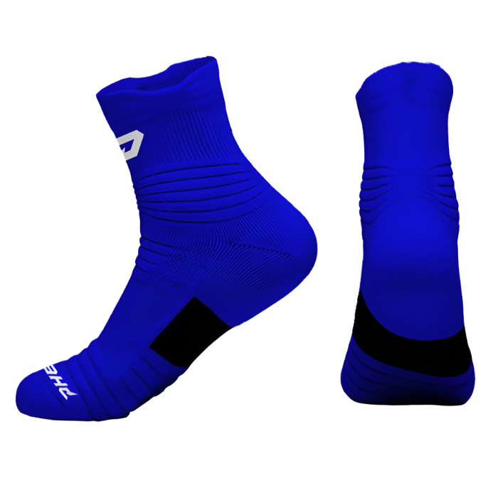 Quantum Knit Lite Quarter Performance Socks - Royal Blue