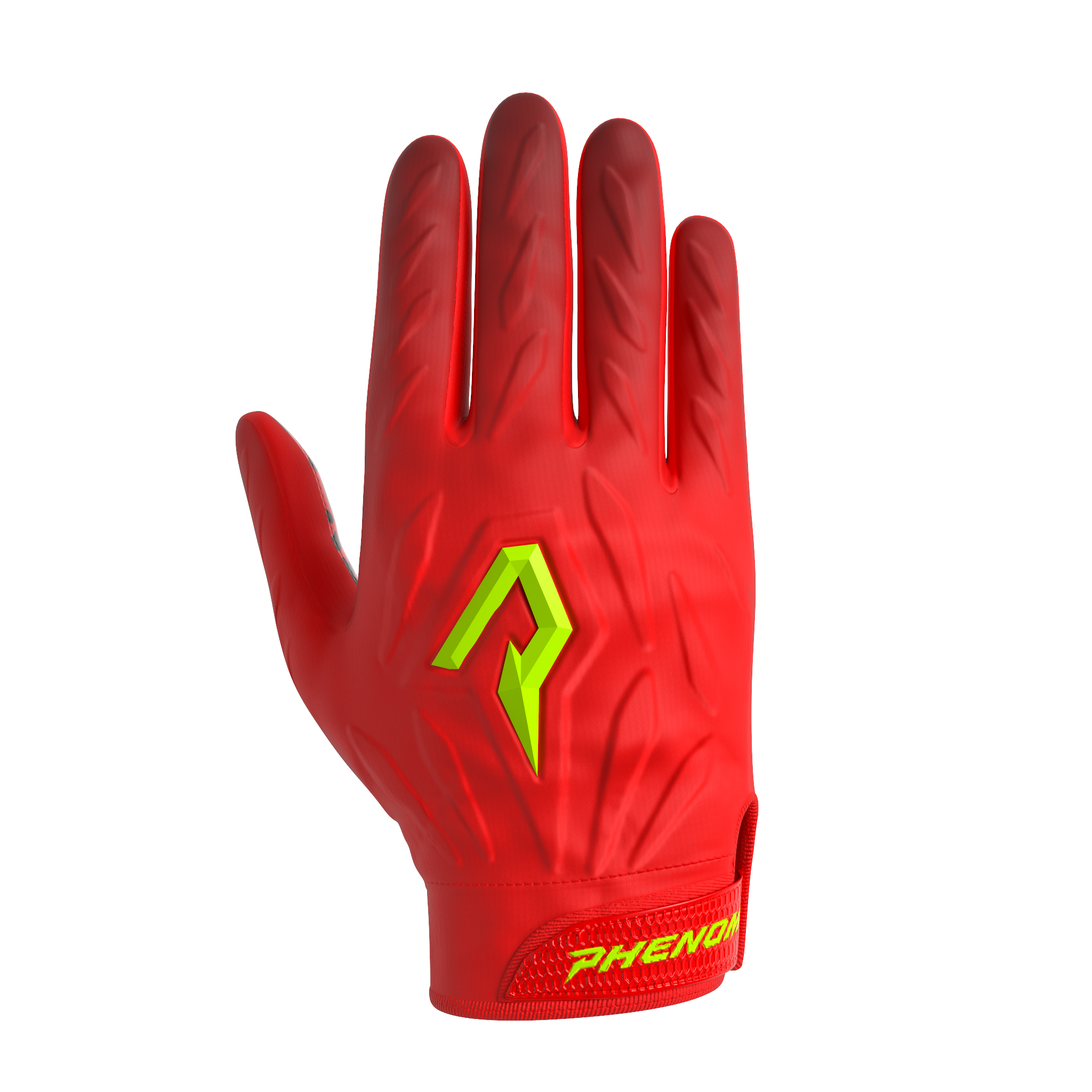 Quantum Fierce Red Leopard Football Gloves | Phenom Elite – Phenom