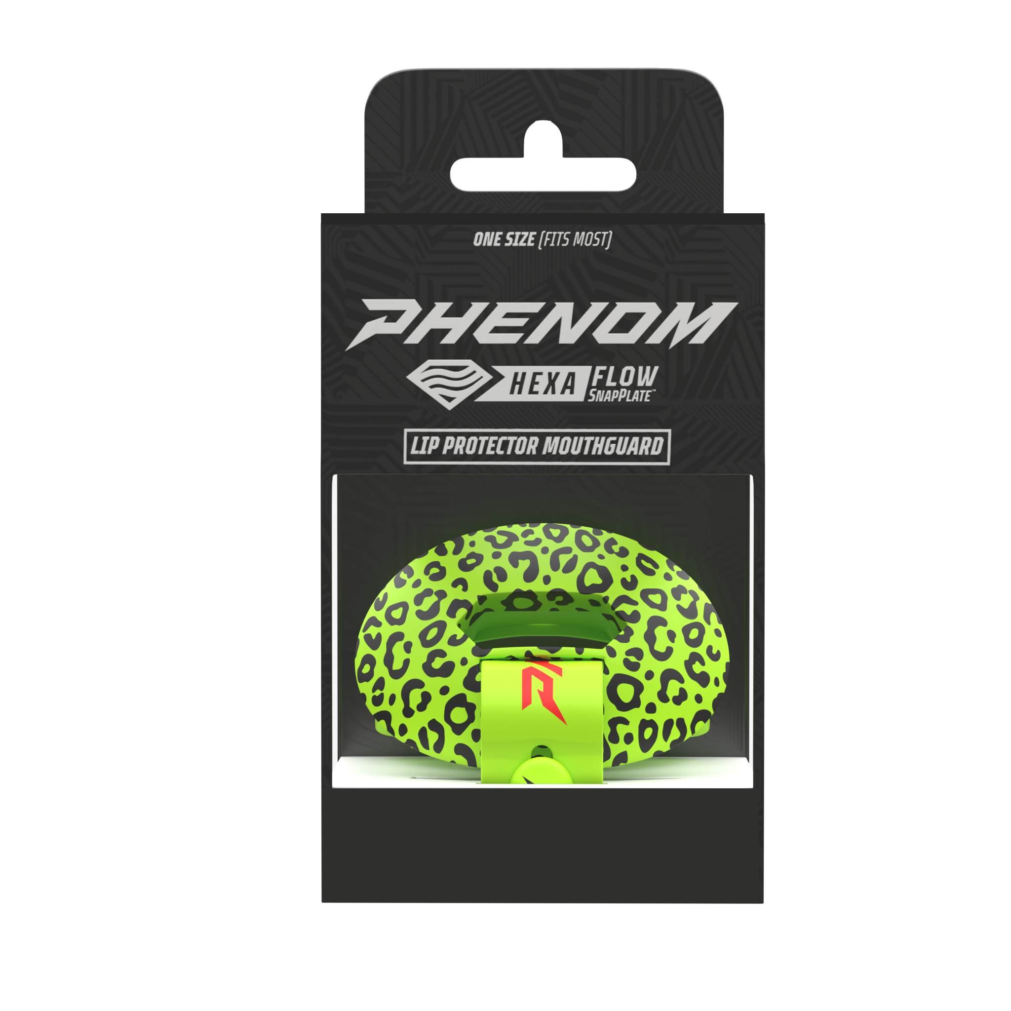 HexaFlow 4.0 SnapPlate Football Mouthguard — Slime Leopard