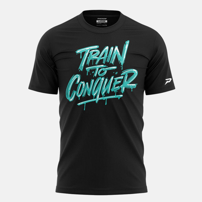 Train To Conquer Drip Graphic Tee