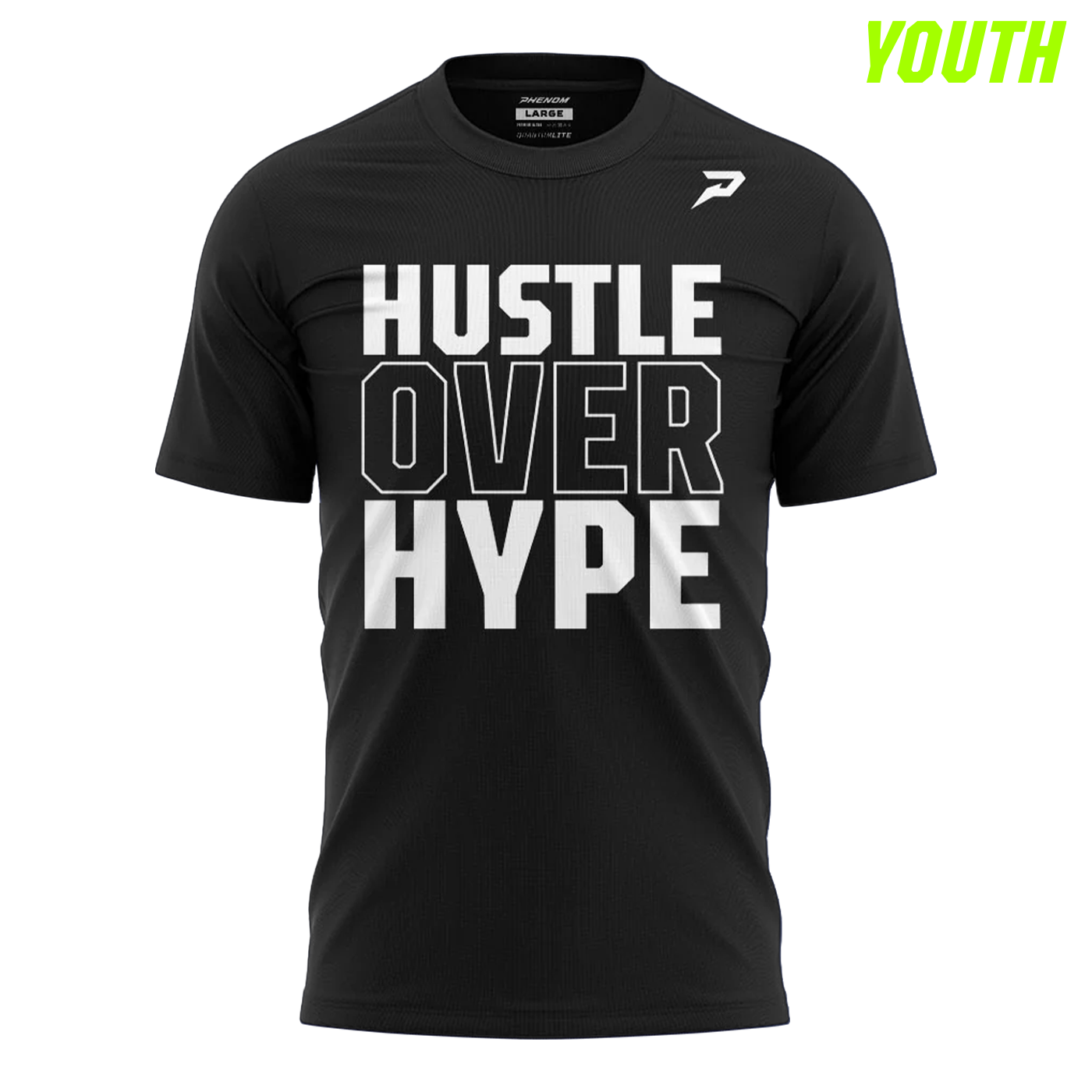 Hustle Over Hype Graphic Tee Youth Tee – Phenom Elite Brand