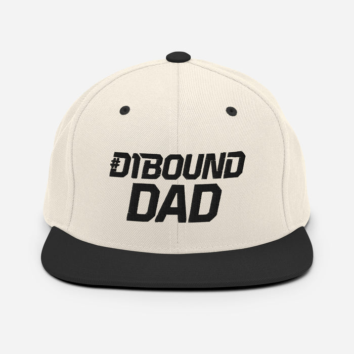 #D1Bound "Dad" Snapback Hat - Natural / Black