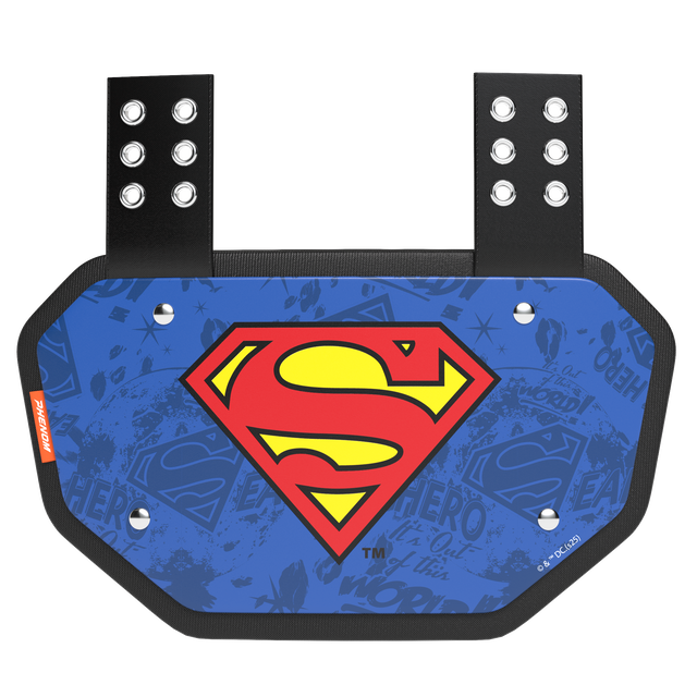 Phenom Elite Football Back Plate - Superman