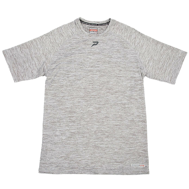 Quantum Lite Raglan Performance Tee - Heather Grey