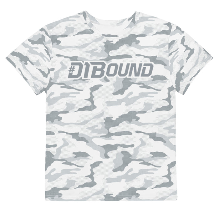 #D1Bound White Camo Youth Tee