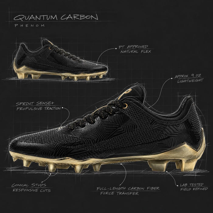 Introducing the Quantum Carbon Cleats: Phenom Elite's Most Advanced Cleat Lineup Yet
