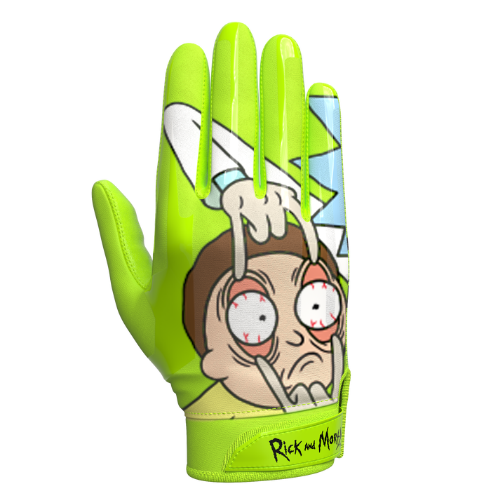 Rick and Morty Football Gloves - VPS1 by Phenom Elite