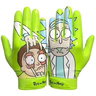 Rick and Morty Football Gloves - VPS1 by Phenom Elite
