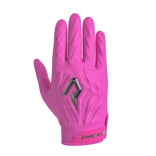 football handschuhe pink Phenom Elite Quantum Fierce Adult Padded Football Gloves