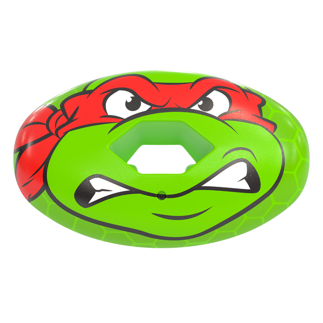 Phenom Elite x Nickelodeon TMNT Raphael Hexa-Flow football mouthguard — licensed kelly green Teenage Mutant Ninja Turtles Raphael design