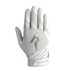 Phenom Elite Vapor-Stick youth football gloves — White team color