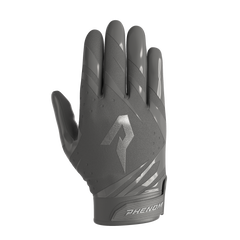 Phenom Elite Vapor-Stick adult football gloves — Grey team color