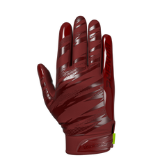Phenom Elite VPS4 Pro Label adult football gloves — Maroon team color with Battle Torn monochrome design