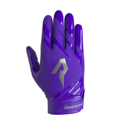 Phenom Elite Vapor-Stick adult football gloves — Purple team color