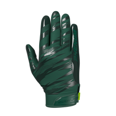 Phenom Elite VPS4 Pro Label adult football gloves — Dark Green team color with Battle Torn monochrome design