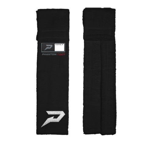 Black 'Phantom Fiber' Extra Long QB Towel by Phenom Elite