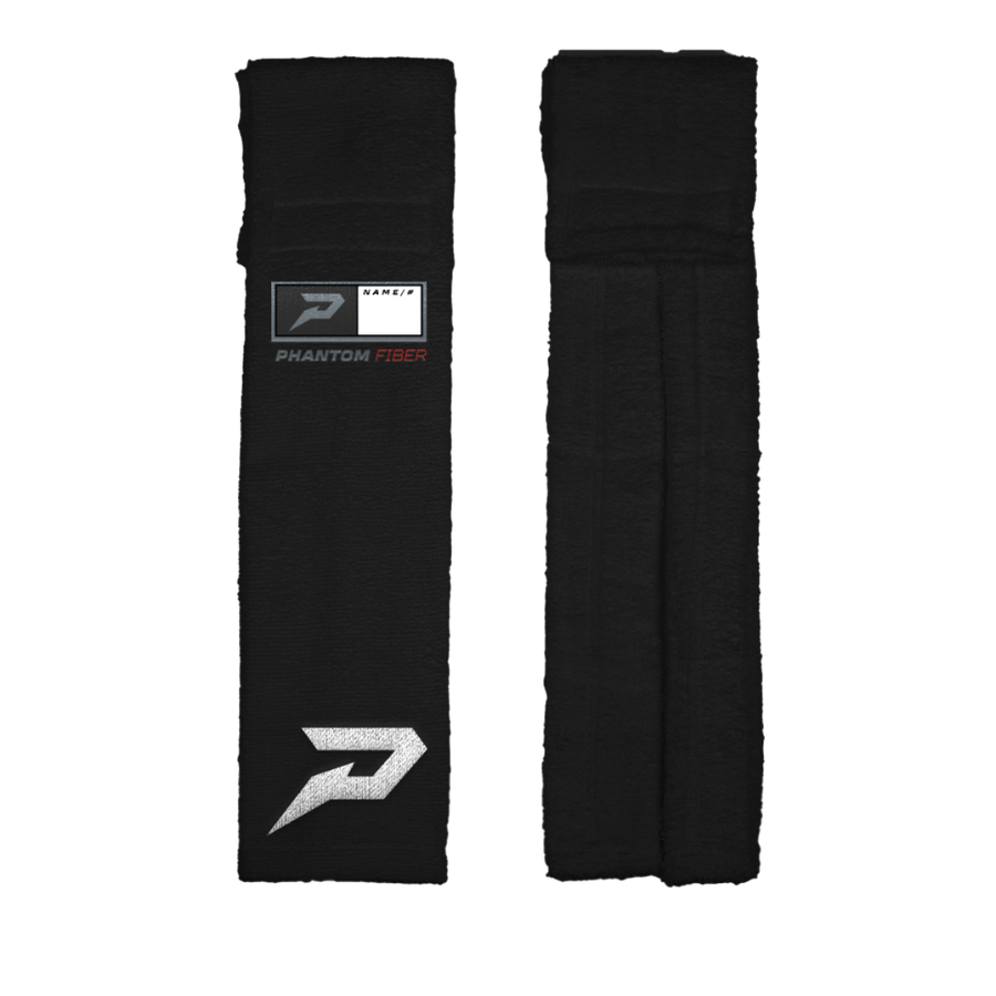 Black 'Phantom Fiber' Extra Long QB Towel by Phenom Elite
