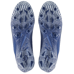 Phenom Elite Quantum Speed 2.0 navy football cleat — detail view