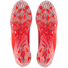 Phenom Elite Quantum Speed 2.0 red football cleat — detail view