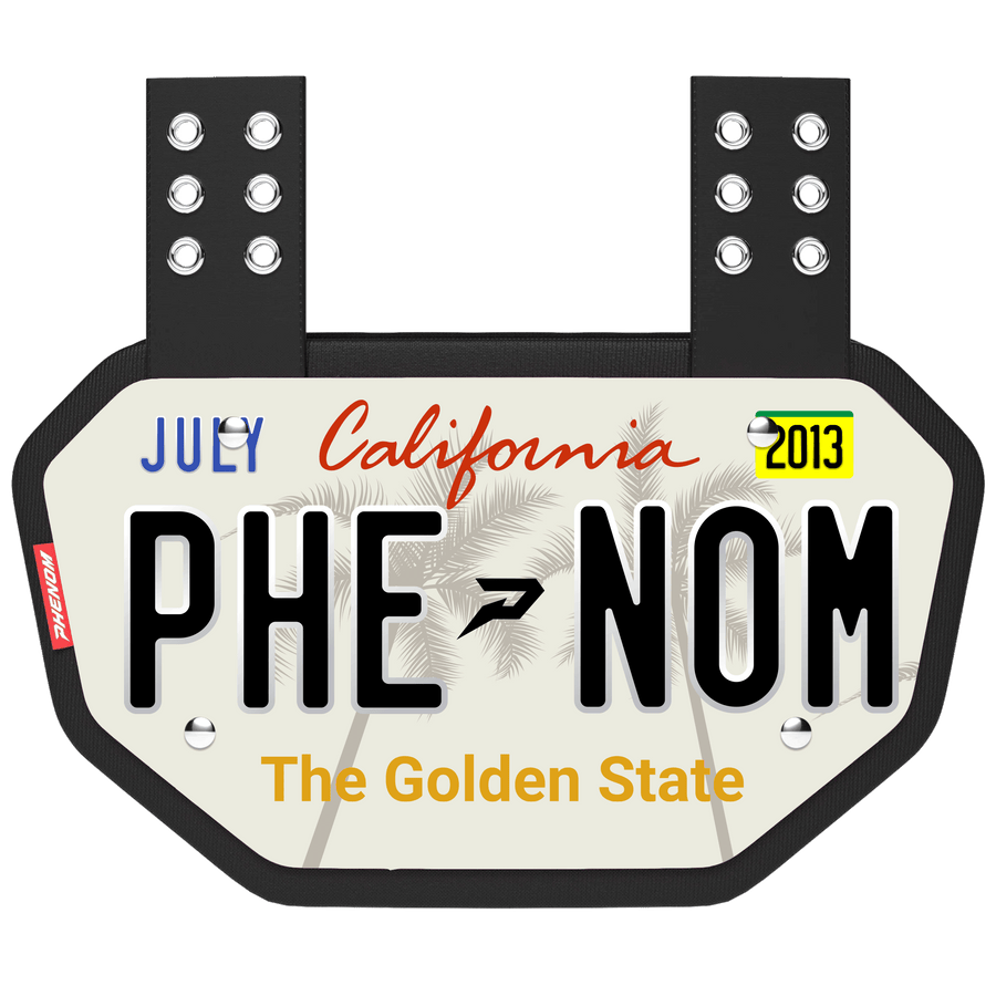 Phenom Elite Football Back Plate - California