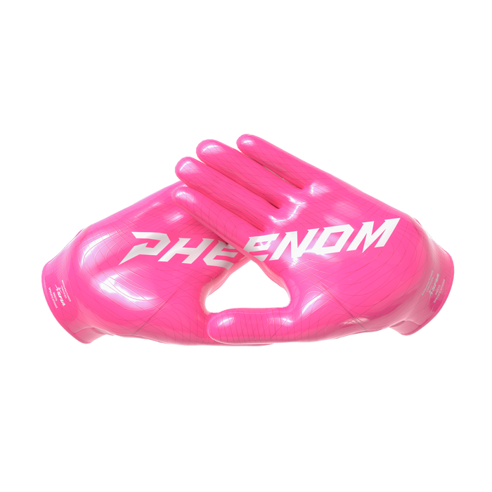 Pink receiver gloves sales