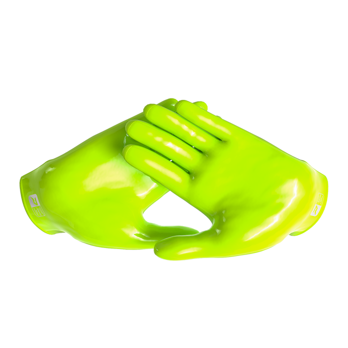 Phenom Elite Quantum Fierce Youth Padded Football Gloves Team Colors YS Yellow