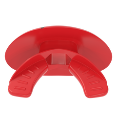 Phenom Elite x DC Comics The Flash Hexa-Flow football mouthguard — alternate view of licensed Flash design