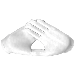 Phenom Elite Sinister VPS1 Vapor-Stick football gloves — black and white Sinister Face design, alternate product view
