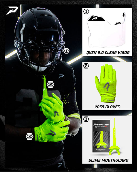 Phenom Elite Slime Football Gloves - VPS5