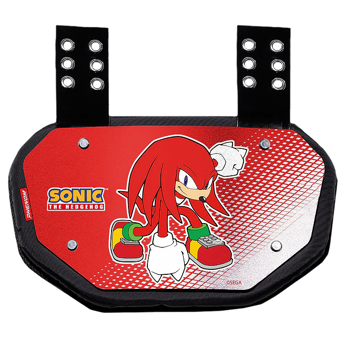 Phenom Elite Football Back Plate - Knuckles the Echidna