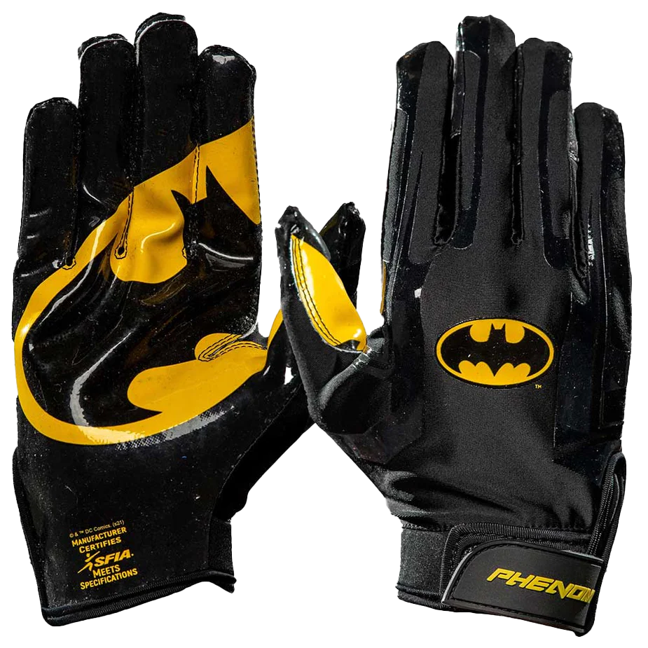 The Batman Football Gloves VPS1 by Phenom Elite Phenom Elite Brand