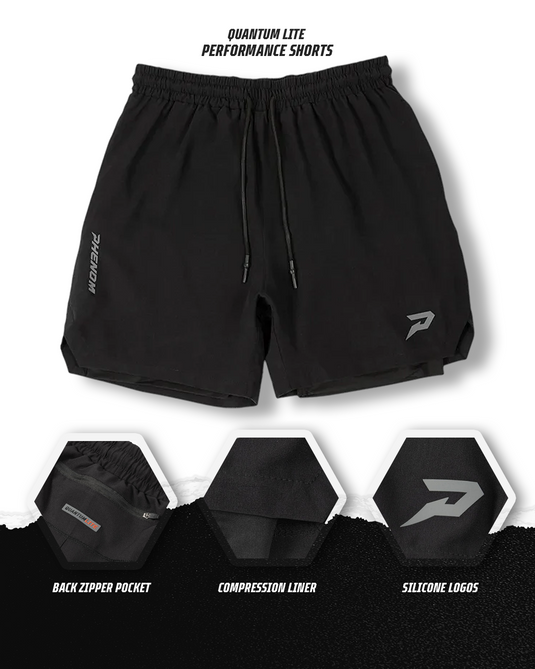 Quantum Lite Performance Shorts 2.0 - Black