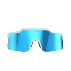 Phenom Focus Frostbite sport sunglasses, side profile with blue and purple frame