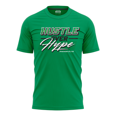 Hustle Over Hype Retro Kelly Green Graphic Tee
