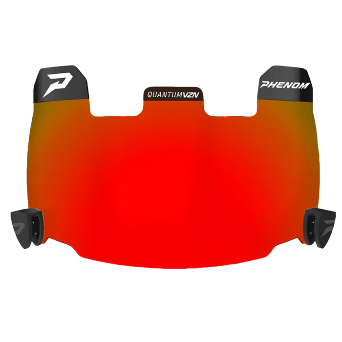 Magma Red Football Visor - QVZN 1.0 by Phenom Elite