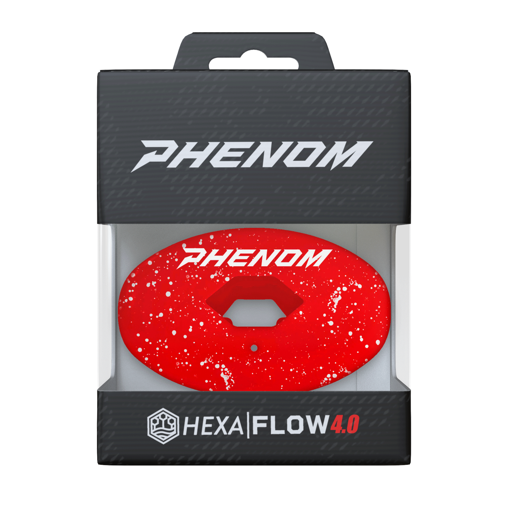 Phenom Elite Hexa-Flow Cherry Football Mouthguard | Ready-to-Wear