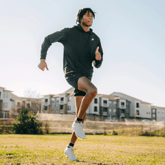Nano Fleece Short Sleeve Performance Hoodie – Heather Black | Youth & Adult