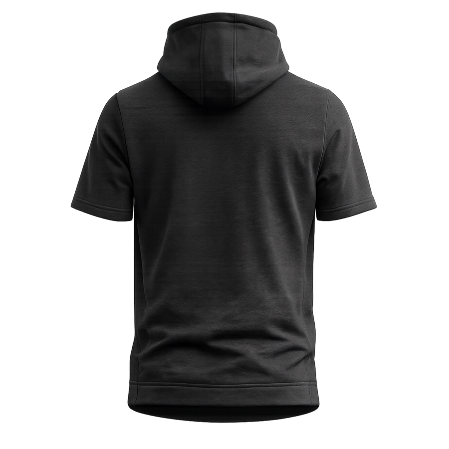 Nano Fleece SS Performance Hoodie - Heather Black