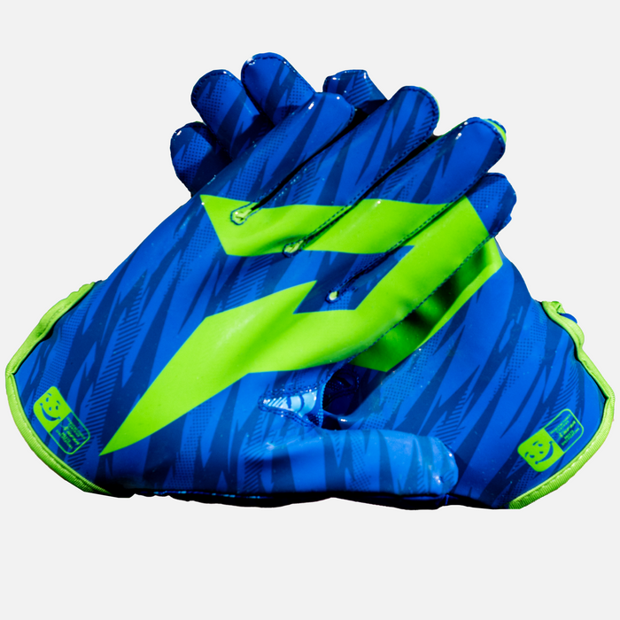 Light blue online football gloves