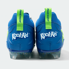 Phenom Elite Kool-Aid Bluedini football cleat — angled product view