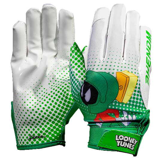 Looney Tunes Football Gloves - Marvin the Martian - VPS4 by Phenom Elite