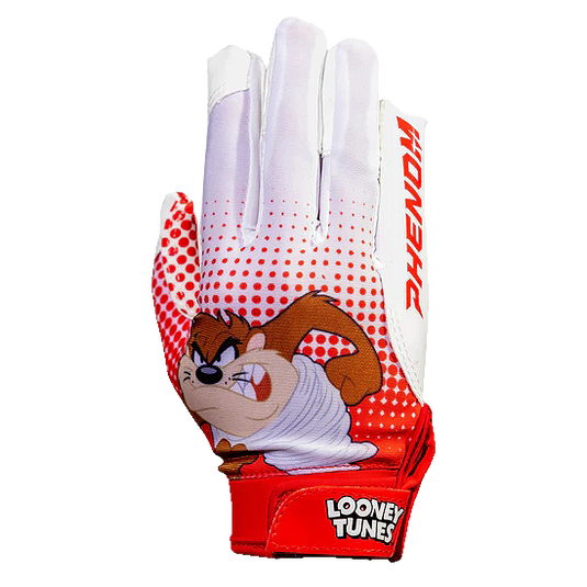 Looney Tunes Football Gloves - Taz - VPS4 by Phenom Elite
