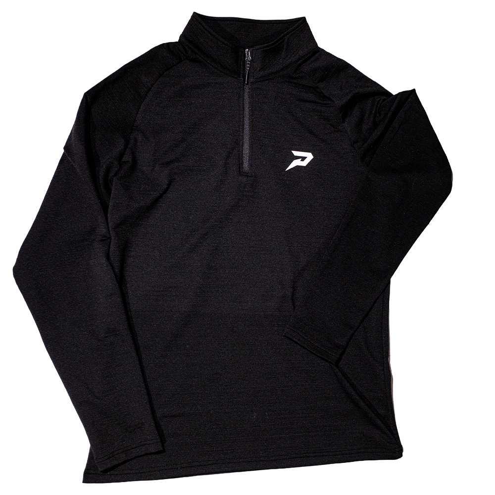 Quantum Lite Performance Quarter Zip Pullover - Black