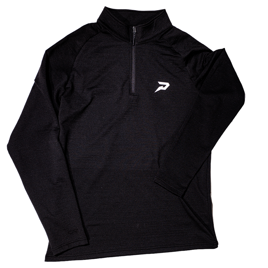 Quantum Lite Performance Quarter Zip Pullover - Black