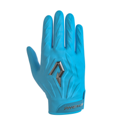 Phenom Elite Quantum Fierce columbia blue adult padded football gloves