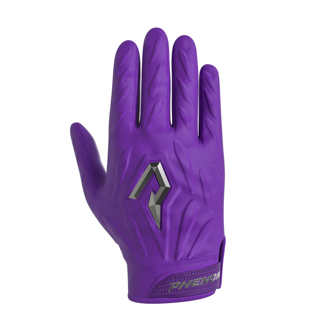 Phenom Elite Quantum Fierce purple adult padded football gloves
