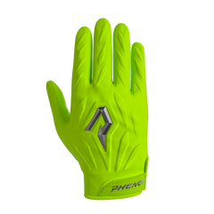 Phenom Elite Quantum Fierce slime green adult padded football gloves